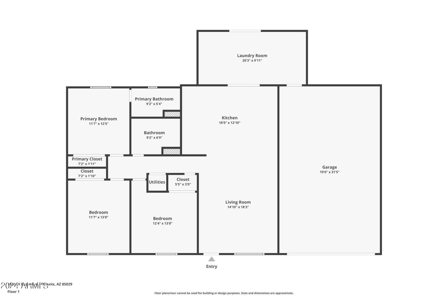 1601 W EUGIE AVE Phoenix AZ 85029 3 BED / 2 BATH $405,000 1,240 SQ. FT.