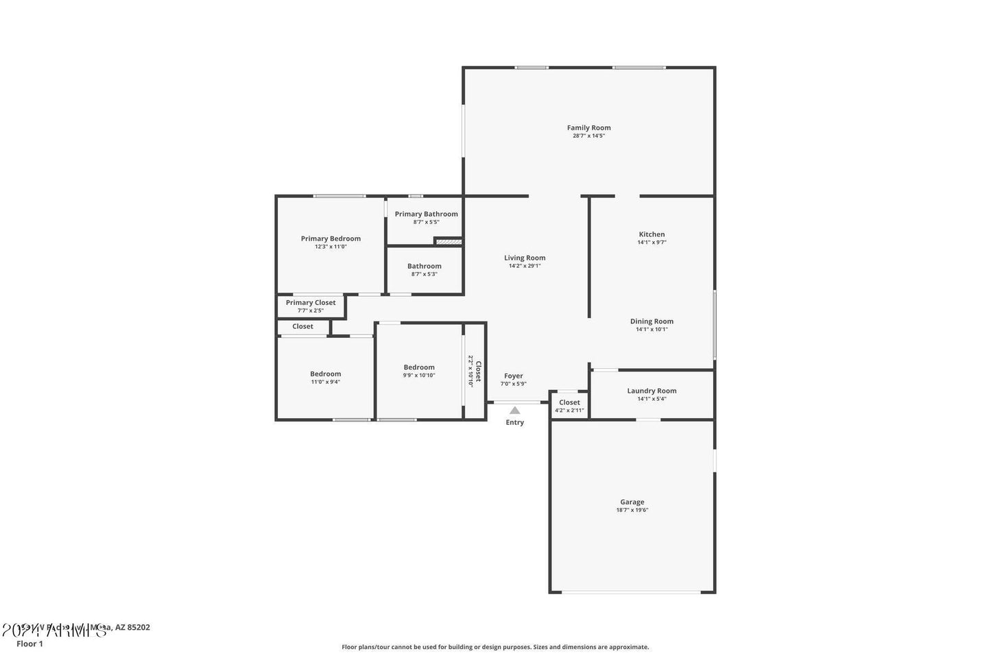 1931 W PECOS AVE, MESA, AZ 85202 3 BED / 2 BATH $475,000 1,694 SQ. FT.